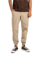 Reell Reflex Original Light Weight broek, lichtgewicht Flex Twill tapered fit met vijf-pocket design en elasticated drawstring waistband verkrijgbaar in Light Olive en Deep Black, verkrijgbaar bij Revert 95 Haarlem

