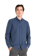 Reell Nordic Shirt in de kleur Slate Blue, verkrijgbaar bij Revert 95 Haarlem