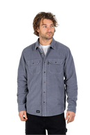 Reell Denim Dual Cord Shirt, overhemd van 200gsm 16-wale corduroy met twee borstzakken en geweven label op de schouder, rechte pasvorm, verkrijgbaar in zes kleuren, maten S-XL, verkrijgbaar bij Revert 95 Haarlem