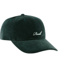 Reell Single Script Cap, 6-panel snapback met curved peak embroidered Reell script logo op voorkant embroidered ventilation eyelets en adjustable snapback closure verkrijgbaar in Black Cord Blue Grey Cord Blue Steel en Vintage Burgundy Cord, verkrijgbaar bij Revert 95 Haarlem