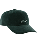 Reell Single Script Cap, 6-panel snapback met curved peak embroidered Reell script logo op voorkant embroidered ventilation eyelets en adjustable snapback closure verkrijgbaar in Black Cord Blue Grey Cord Blue Steel en Vintage Burgundy Cord, verkrijgbaar bij Revert 95 Haarlem