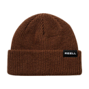 Reell Denim Dock Beanie in bruin, voorkant