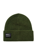 Reell Denim Loop Beanie in olijfgroen, voorkant