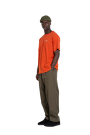 Reell Reflex Meadow broek in Flat White Ripstop, oversized chino-geïnspireerde broek van lichtgewicht ripstop met laag kruis en elastische tailleband, verkrijgbaar bij Revert 95 Haarlem