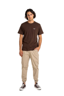 Reell Reflex Original Light Weight broek, lichtgewicht Flex Twill tapered fit met vijf-pocket design en elasticated drawstring waistband verkrijgbaar in Light Olive en Deep Black, verkrijgbaar bij Revert 95 Haarlem
