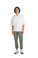 Reell Reflex Original Light Weight broek, lichtgewicht Flex Twill tapered fit met vijf-pocket design en elasticated drawstring waistband verkrijgbaar in Light Olive en Deep Black, verkrijgbaar bij Revert 95 Haarlem
