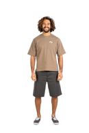 Reell Loose Flex Chino PC broek in Vulcan Grey, loose fit chino van dubbel geverfd polycotton met chino-details en subtiele Reell branding, verkrijgbaar bij Revert 95 Haarlem