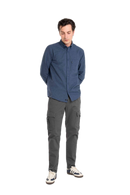 Reell Nordic Shirt in de kleur Slate Blue, verkrijgbaar bij Revert 95 Haarlem