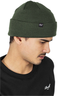 Reell Denim Beanie in donkergroen, achterkant