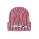 Fucking Awesome Reflective Stripe Beanie in de kleur Orange, verkrijgbaar bij Revert 95 Haarlem