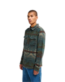 RVCA Dayshift Blanket Flannel in de kleur Hunter Green, verkrijgbaar bij Revert 95 Haarlem
