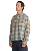 RVCA Dayshift Flannel in de kleur Wheat, verkrijgbaar bij Revert 95 Haarlem