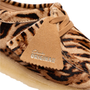 Clarks Originals Wallabee Tiger Print damesschoen met pony hair bovenkant, handgestikte mocassin constructie en naturelle crepe zool, verkrijgbaar bij Revert 95 Haarlem