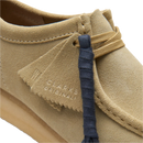 Clarks Originals Wallabee in Maple Suede met premium Stead's suède bovenwerk, handgenaaide apron seam en natuurlijke pebble crêpezool, verkrijgbaar bij Revert 95 Haarlem