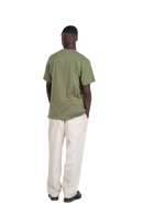 Reell Reflex Meadow broek in Flat White Ripstop, oversized chino-geïnspireerde broek van lichtgewicht ripstop met laag kruis en elastische tailleband, verkrijgbaar bij Revert 95 Haarlem