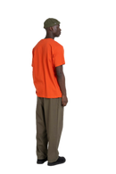 Reell Reflex Meadow broek in Flat White Ripstop, oversized chino-geïnspireerde broek van lichtgewicht ripstop met laag kruis en elastische tailleband, verkrijgbaar bij Revert 95 Haarlem