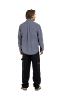 Reell Denim Dual Cord Shirt, overhemd van 200gsm 16-wale corduroy met twee borstzakken en geweven label op de schouder, rechte pasvorm, verkrijgbaar in zes kleuren, maten S-XL, verkrijgbaar bij Revert 95 Haarlem