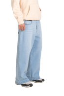 Reell Giant Baggy jeans in Light Blue Stone, oversized baggy fit met ultra-brede pijp, vergrote riemlussen en extra voering achterzakken, verkrijgbaar bij Revert 95 Haarlem