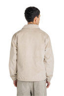 Reell Coach Jacket in Taupe, lichtgewicht waterafstotende nylon windbreaker in klassiek coach jacket silhouet met mesh voering en matte afwerking, verkrijgbaar bij Revert 95 Haarlem