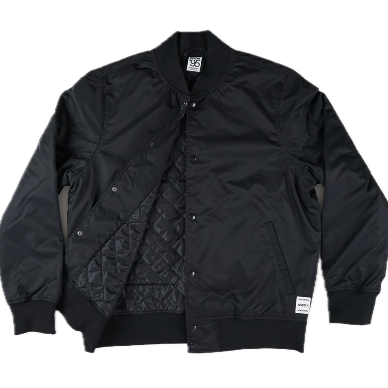 Revert 95 Clean Machine Bomber Jacket – college bomber van gerecycled polyester met quilted padding en YKK snap dome closure