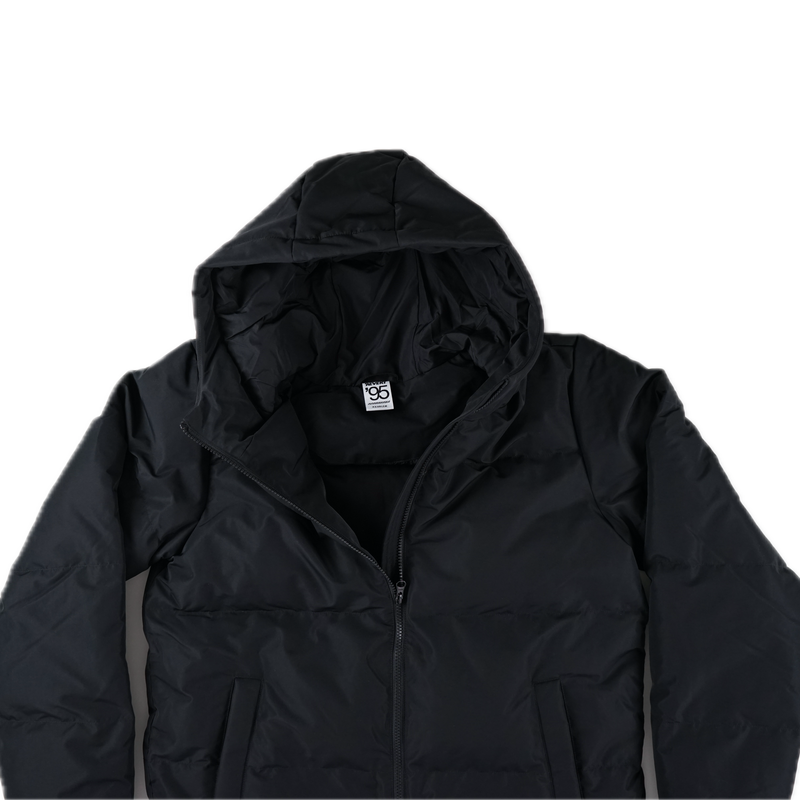 Revert 95 Big Puffer Hooded Jacket – oversized puffer jas van gerecycled polyester met 80/20 down-feather fill en RDS-gecertificeerd 630 Fill Power