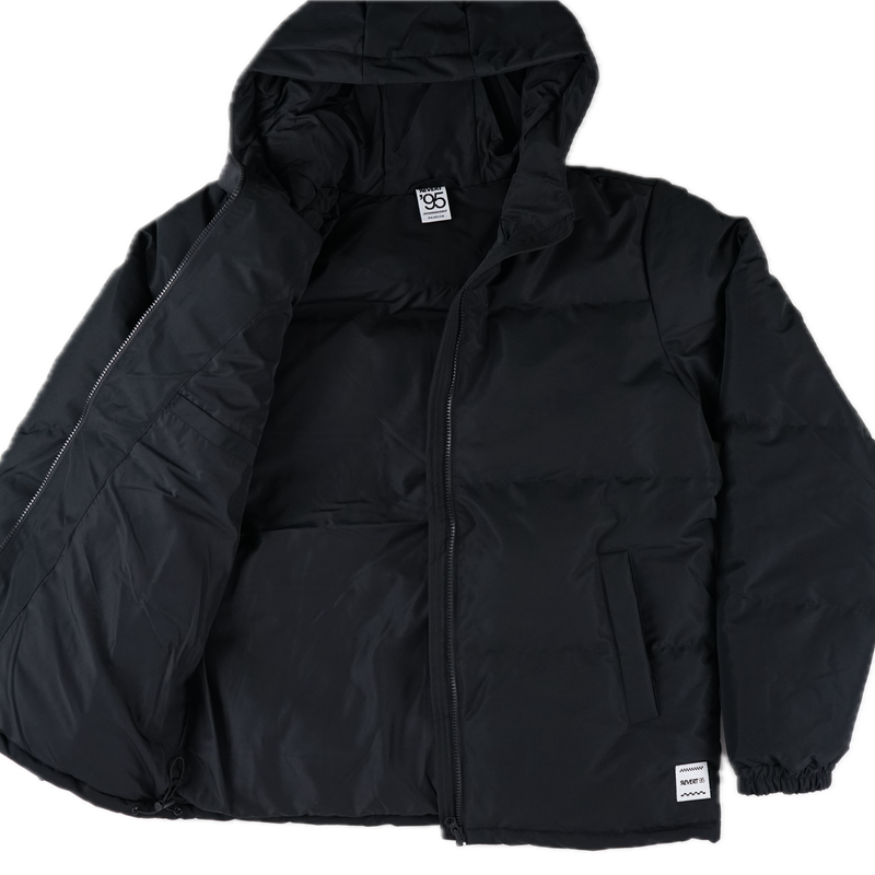 Revert 95 Big Puffer Hooded Jacket – oversized puffer jas van gerecycled polyester met 80/20 down-feather fill en RDS-gecertificeerd 630 Fill Power
