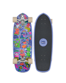Impala Neptune Surf Skate met Char Bataille artwork, 29.5 inch surfskate van Resin-7 maple met Slant Surf trucks en stoneground 65mm/83A conical wielen, volledig gemonteerd en direct rijklaar, verkrijgbaar bij Revert 95 Haarlem
