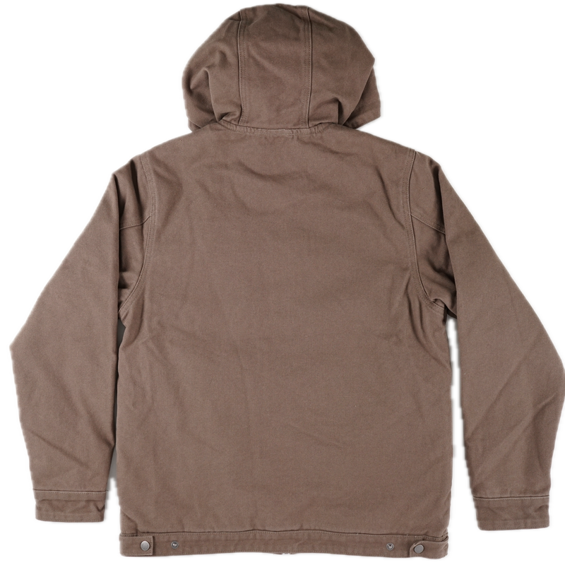 Revert 95 Classic Heavy Duty Work Hooded Jacket – canvas work jacket van cotton duck canvas met quilted recycled polyester lining en Revert 95 branding
