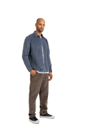 Reell Strike Shirt Baby Cord Aqua Grey, overhemd van 100% cotton 16-wale corduroy met rechte pasvorm en geweven label op de schouder, maten S-XL, verkrijgbaar bij Revert 95 Haarlem