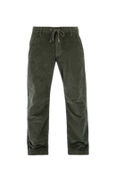 Reell Reflex Loose Chino in Olive Square Cord, relaxed loose fit corduroy broek met elastische drawstring tailleband en YKK ritssluiting, verkrijgbaar bij Revert 95 Haarlem