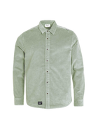 Reell Strike Shirt Baby Cord in de kleur Aqua Grey, verkrijgbaar bij Revert 95 Haarlem