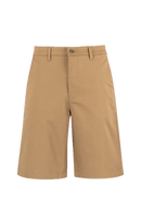 Reell Loose Flex Chino Short PC in Dark Sand, loose fit knielengte short met chino-details, verkrijgbaar bij Revert 95 Haarlem