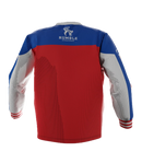 Rumble Speedshop Red Arrows Jersey rood moto-style jersey met pijl-design