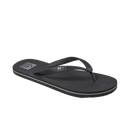 Reef Seaside heren slipper in Black met PVC-vrije TPU strap, patented toe post washer en signature cushion rubber voetbed, verkrijgbaar bij Revert 95 Haarlem