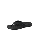Reef Cushion Melody dames slipper in Black/Black met synthetisch leren upper, memory foam voering en gecushioned PU voetbed, verkrijgbaar bij Revert 95 Haarlem