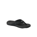 Reef Cushion Melody dames slipper in Black/Black met synthetisch leren upper, memory foam voering en gecushioned PU voetbed, verkrijgbaar bij Revert 95 Haarlem