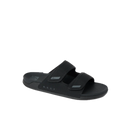 Reef Phantom Tradewind heren slipper in Black met verstelbare 2-band strap, Phantom Foam voetbed en gesculpteerde hogere zijwand, verkrijgbaar bij Revert 95 Haarlem