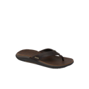 Reef Leather Offshore slipper in Dark Brown met vol-grain lederen riem en voetbed, verkrijgbaar bij Revert 95 Haarlem