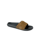 Reef Tailslide heren slipper in Grey/Tan met PU jersey strap, custom cut-out en deep heel cupping, verkrijgbaar bij Revert 95 Haarlem