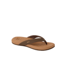 Reef Cushion Melody dames slipper in Chocolate Lion met synthetisch leren upper, memory foam voering en gecushioned PU voetbed, verkrijgbaar bij Revert 95 Haarlem