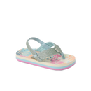 Reef Little Ahi kinderslipper in Tropical Floral met watervriendelijke bandjes, gecontoureerd EVA voetbed en rugband, verkrijgbaar bij Revert 95 Haarlem