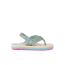 Reef Little Ahi kinderslipper in Tropical Floral met watervriendelijke bandjes, gecontoureerd EVA voetbed en rugband, verkrijgbaar bij Revert 95 Haarlem