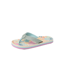 Reef Kids Ahi kinderslipper in Tropical Floral met watervriendelijke bandjes, gecontoureerd EVA voetbed en gasket voor stabiele pasvorm, verkrijgbaar bij Revert 95 Haarlem