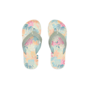 Reef Kids Ahi kinderslipper in Tropical Floral met watervriendelijke bandjes, gecontoureerd EVA voetbed en gasket voor stabiele pasvorm, verkrijgbaar bij Revert 95 Haarlem