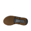Reef Fanning+ heren slipper in Black Gum met REEFlex EVA voetbed, memory foam riem, 360-graden luchtbel en ingebouwde flesopener, verkrijgbaar bij Revert 95 Haarlem