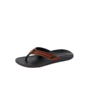  Reef Leather Offshore heren slipper in Tan met vol-grain waterbestendig leer, anatomische contour en non-marking rubberen buitenzool, verkrijgbaar bij Revert 95 Haarlem