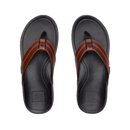 Reef Leather Offshore heren slipper in Tan met vol-grain waterbestendig leer, anatomische contour en non-marking rubberen buitenzool, verkrijgbaar bij Revert 95 Haarlem