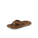 Reef Leather Offshore slipper in Bronze Brown met vol-grain lederen riem en voetbed, verkrijgbaar bij Revert 95 Haarlem