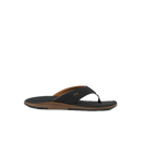 Reef Offshore heren slipper in Black/Gum met synthetische nubuck memory foam strap en high-rebound EVA voetbed, verkrijgbaar bij Revert 95 Haarlem