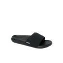 Reef Tailslide heren slide in Black met PU jersey strap, custom cut-out en deep heel cupping, verkrijgbaar bij Revert 95 Haarlem